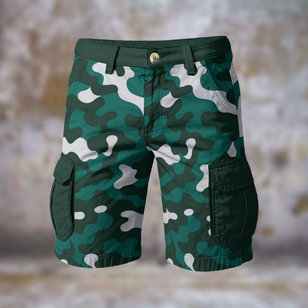 Urban Legend Philadelphia Eagles Midnight Green Black White Camo Cargo Shorts