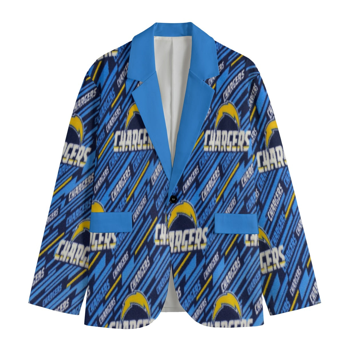 Los Angeles Chargers suit Flat Lapel Collar Blazer