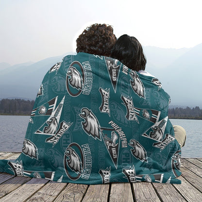 Philadelphia Football Game Day Single-Side Printing Flannel Blanket