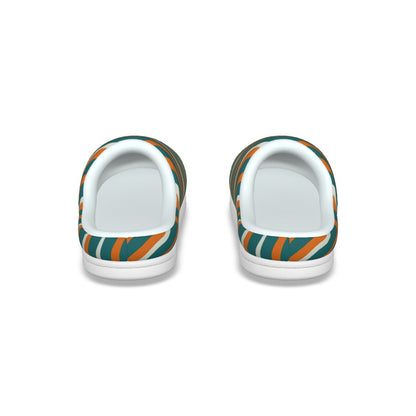 Miami Football Game Day All-Over Print Men's Plush Slippers