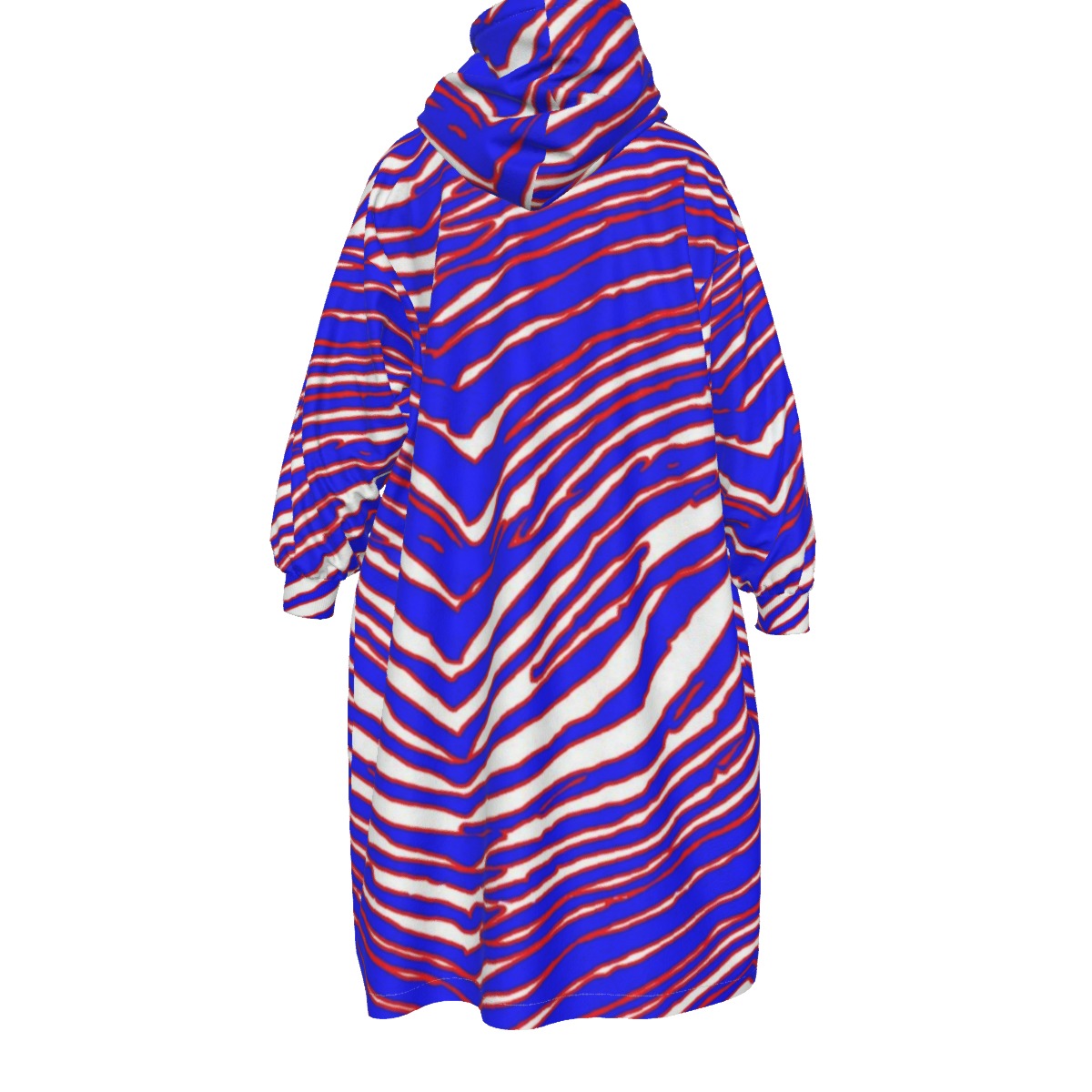 Buffalo Bills Zubaz Kid's Sherpa Fleece Mid-Length Hoodie Blanket