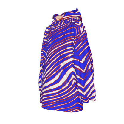 Buffalo Bills Zubaz Kid's Sherpa Fleece Hoodie Blanket