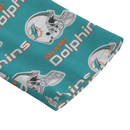 Miami Football Game Day All-Over Print Women's Chiffon Shirt With Elbow Sleeve