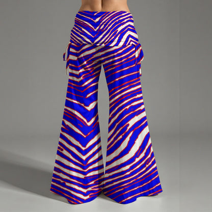 Buffalo Bills Zubaz Women's High Waist Wide Leg Pants