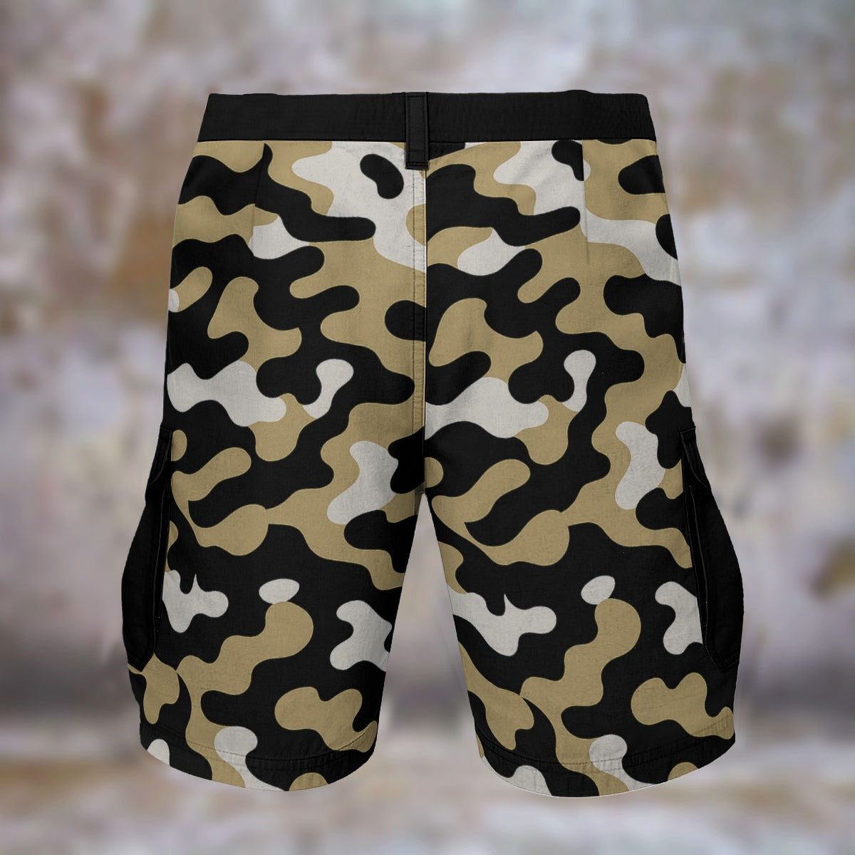 Urban Legend New Orleans Saints Gold Black White Camo Cargo Shorts