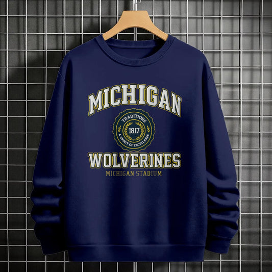 Michigan Wolverines Versatile  Fleece Sweatshirt