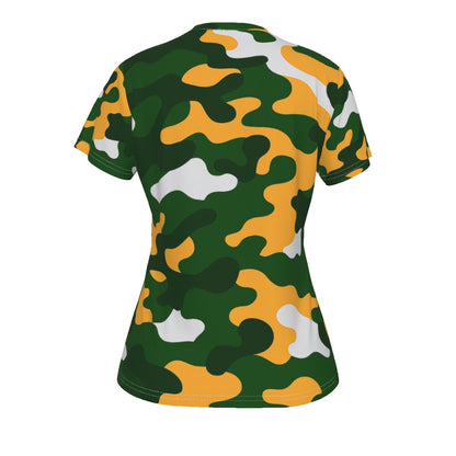 Green Bay Football Game Day All-Over Print V-neck Women's T-shirt