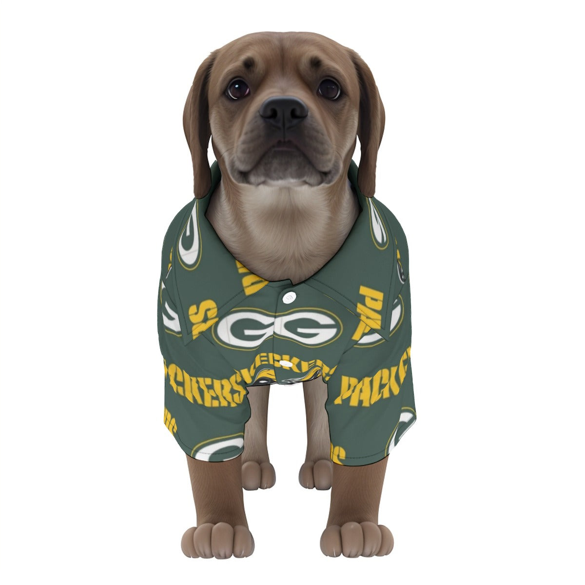 Green Bay Football Game Day All-Over Print Pet‘s Hawaiian Shirt