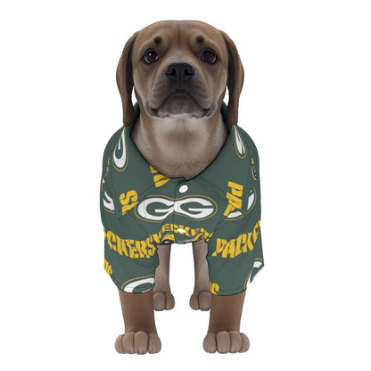 Green Bay Football Game Day All-Over Print Pet‘s Hawaiian Shirt