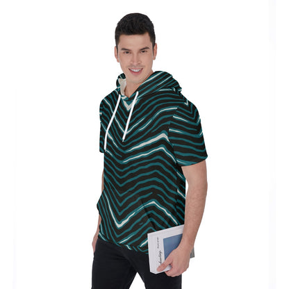 Philadelphia Football Game Day All-Over Print Men's Short Sleeve Hoodie T-Shirt