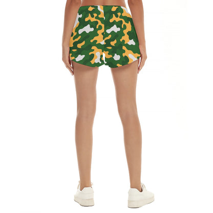 Green Bay Football Game Day All-Over Print Women's Beach Shorts