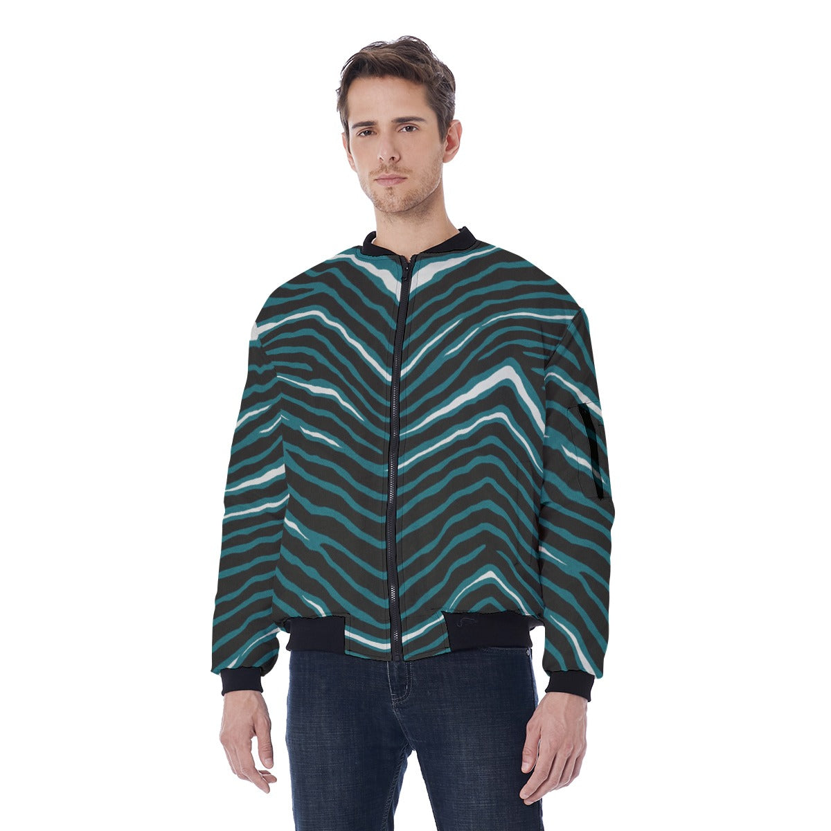 Philadelphia Football Game Day All-Over Print Men's Bomber Jacket With Sleeve Pocket