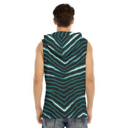 Philadelphia Football Game Day All-Over Print Men's Tank Hooded Vest