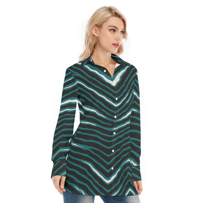 Philadelphia Football Game Day All-Over Print Women's Long Shirt