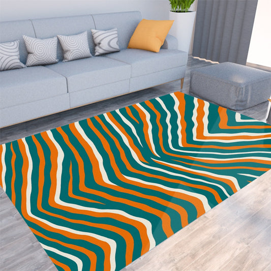 Miami Football Game Day Felt Floor Mat