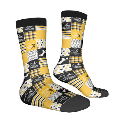 Contrast Color Socks For the USA