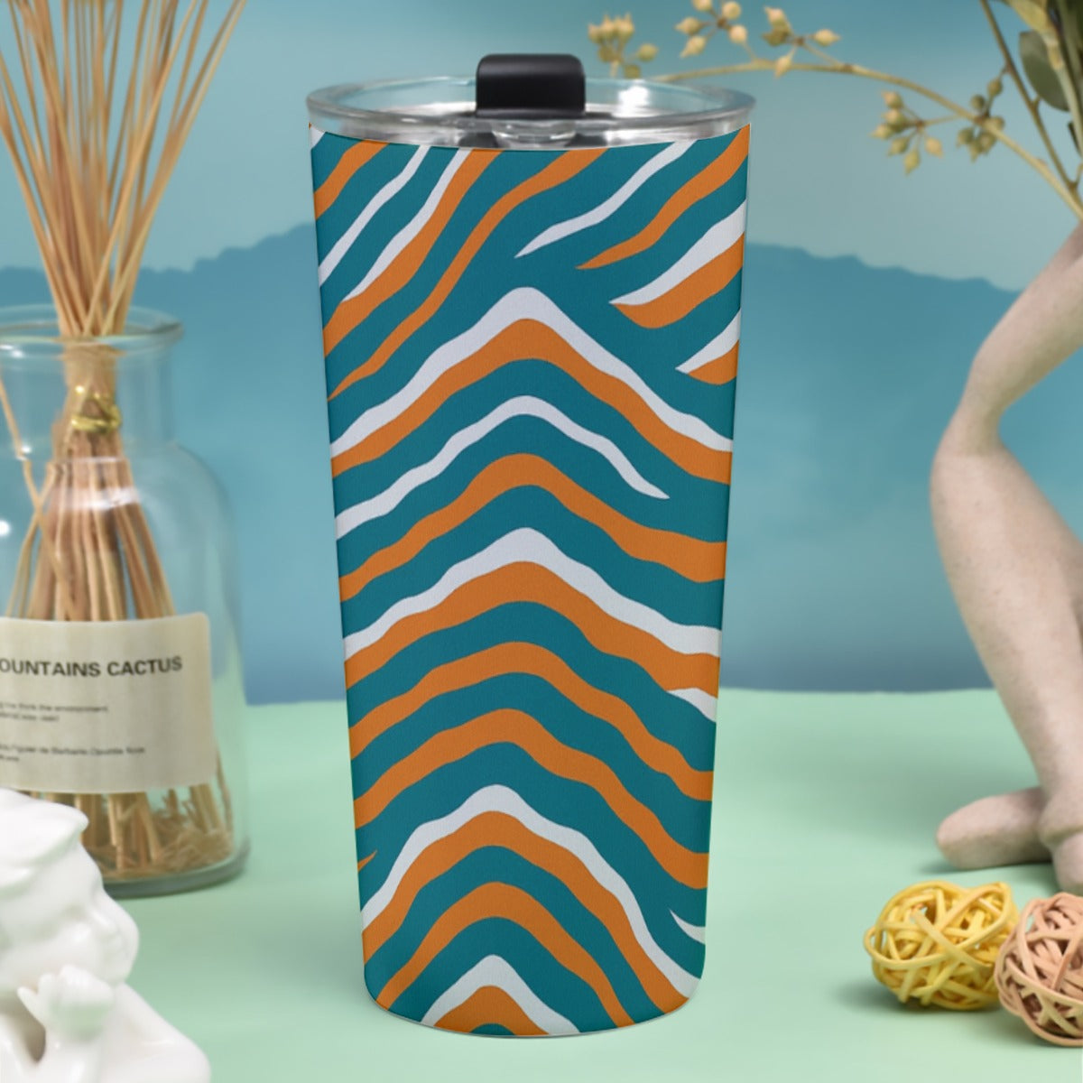Miami Football Game Day Tumbler 30oz