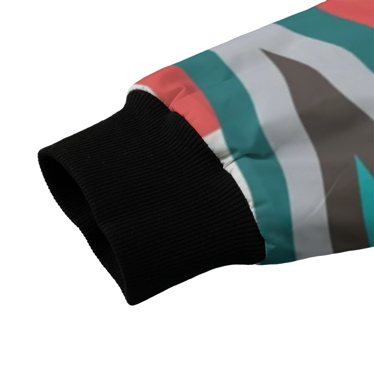 Urban Legend 90s Street Icons Abstract Geometric Pattern Inspired Tribal Fleece Bomber Jacket