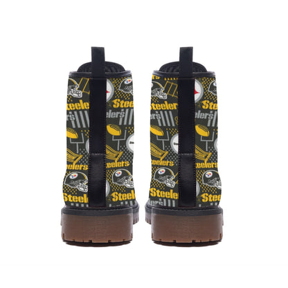 All-Over Print Men's Martin Short Boots