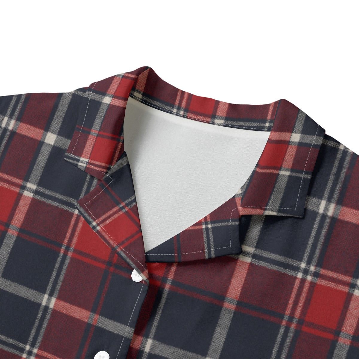 Mississippi Tartan Plaid Ole Miss Rebels Women's Hawaii Shirt | Rayon