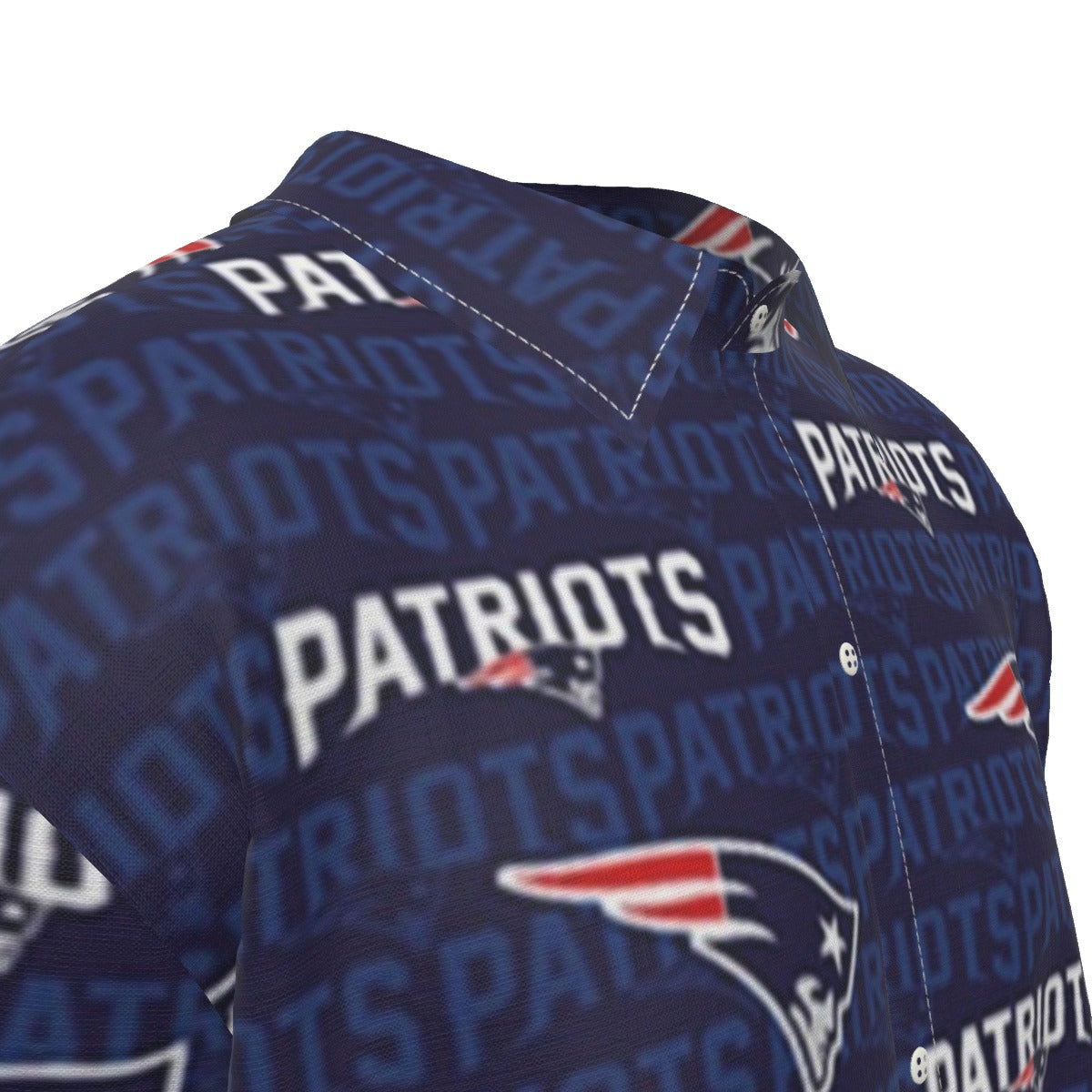 New England Football Game Day All-Over Print Men's Imitation Silk Short-Sleeved Shirt