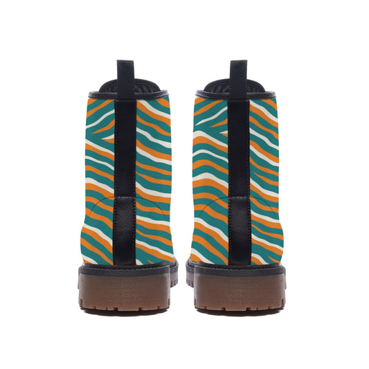 Miami Football Game Day All-Over Print Men's Martin Short Boots