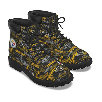 All-Over Print Men's Short Boots