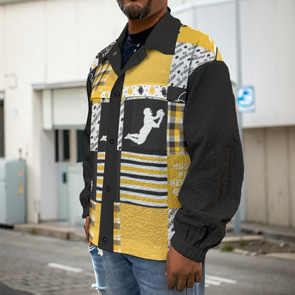 All-Over Print Men's Casual Lapel Jacket