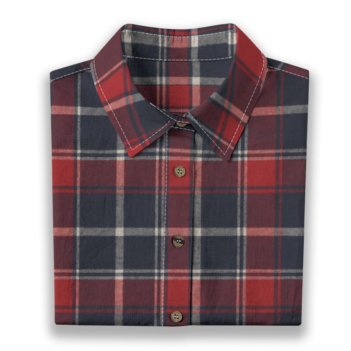 Mississippi Tartan Plaid Ole Miss Rebels Women's Shirt | 125GSM Cotton