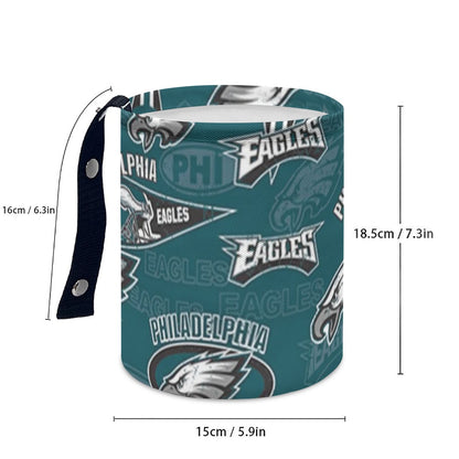 Philadelphia Football Game Day Minimalist Fabric Car Trash Can