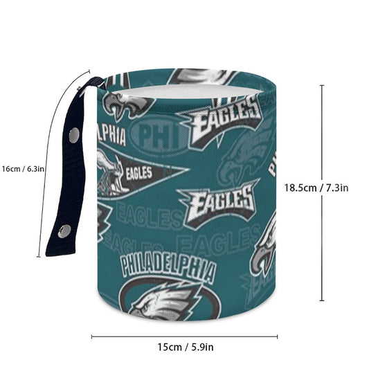 Philadelphia Football Game Day Minimalist Fabric Car Trash Can