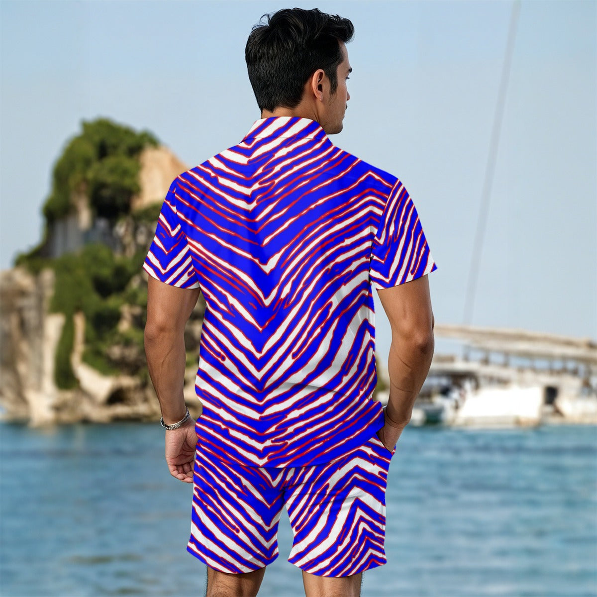 Buffalo Bills Zubaz Men's Summer Shirt Set