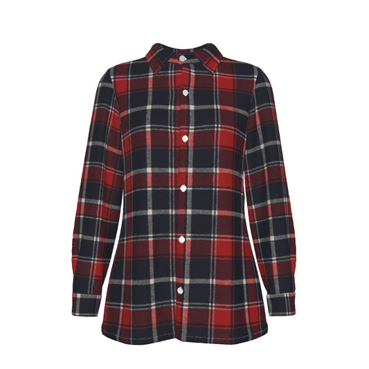 Mississippi Tartan Plaid Ole Miss Rebels Women's Elastic-Back Shirt