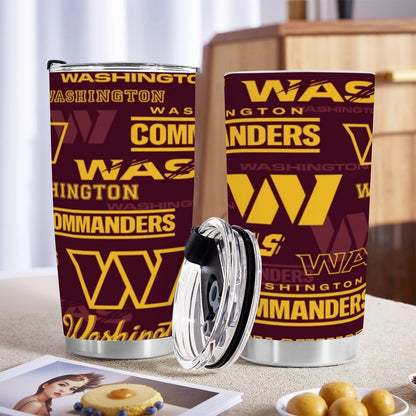 Washington Commanders Custom 20OZ Tumbler With Sliding Lid For The USA