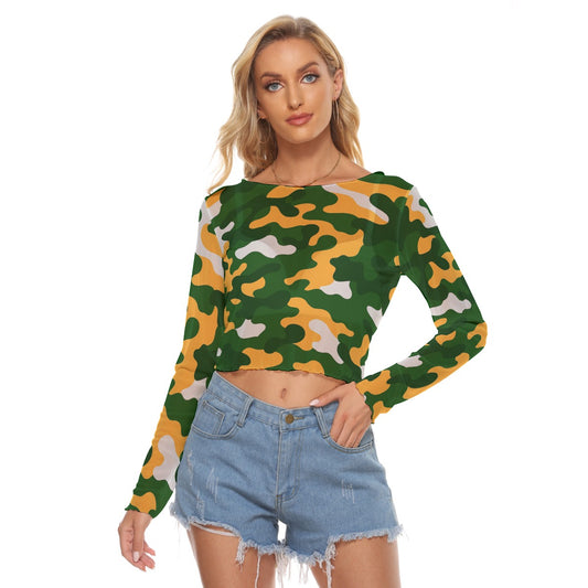 Green Bay Football Game Day All-Over Print Women's Mesh Long Sleeves T-shirt