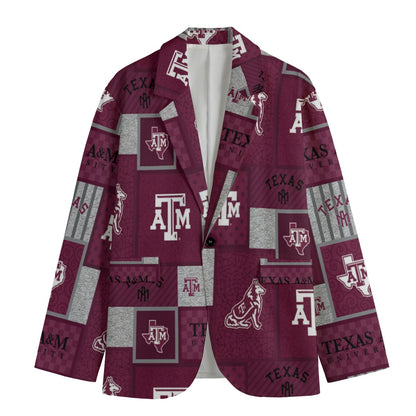 Texas A&M - Aggies Game Day Flat Lapel Collar Blazer