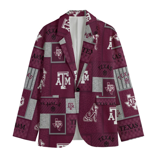 Texas A&M - Aggies Game Day Flat Lapel Collar Blazer