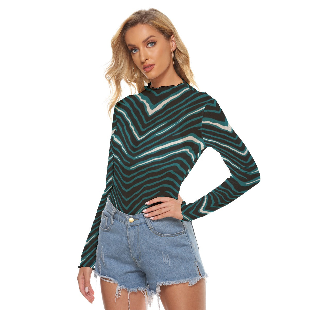 Philadelphia Football Game Day All-Over Print Women's Mesh T-shirt