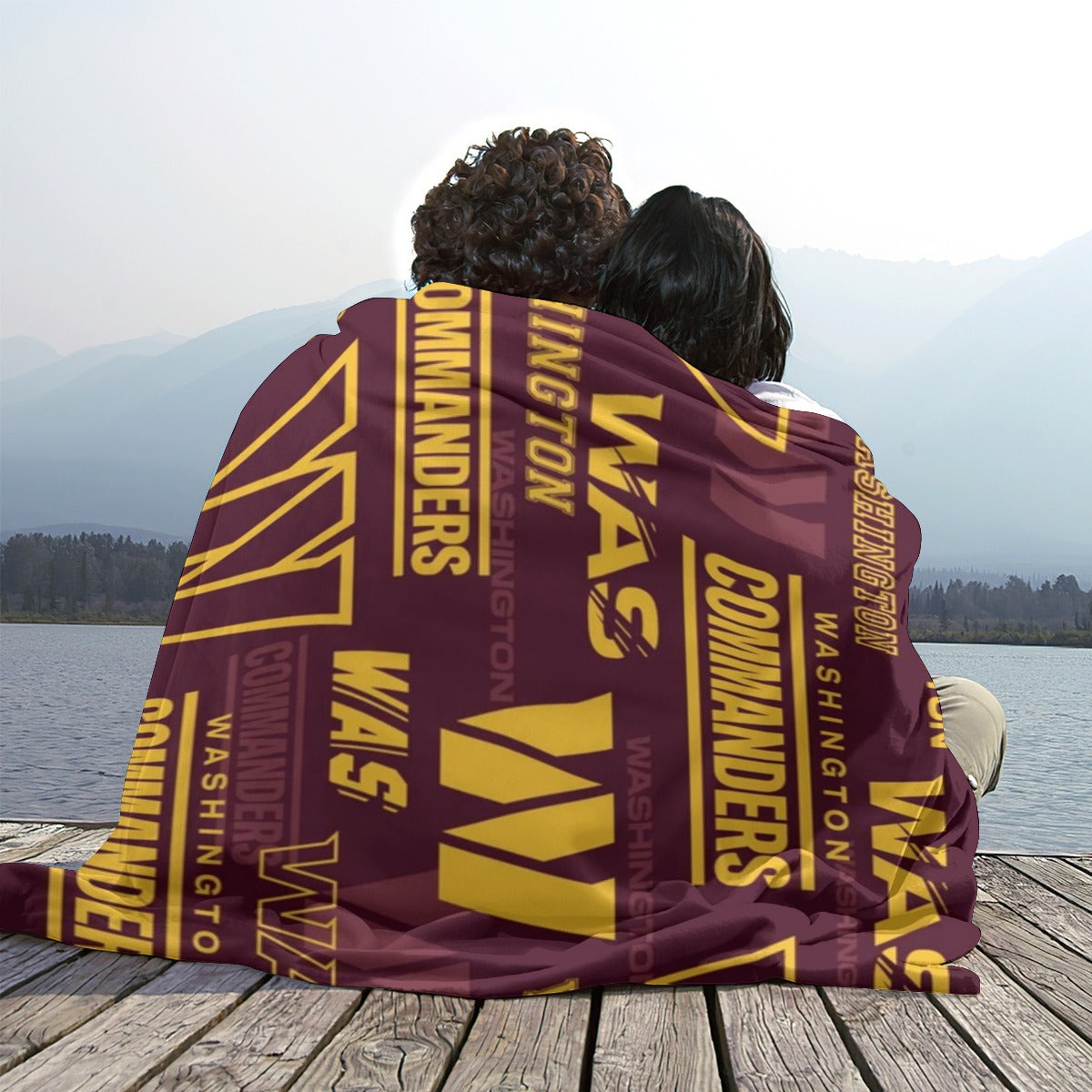 Washington Commanders Single-Side Printing Flannel Blanket
