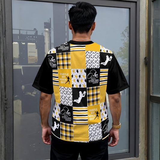 All-Over Print Unisex Drop-shoulder T-shirt|180GSM