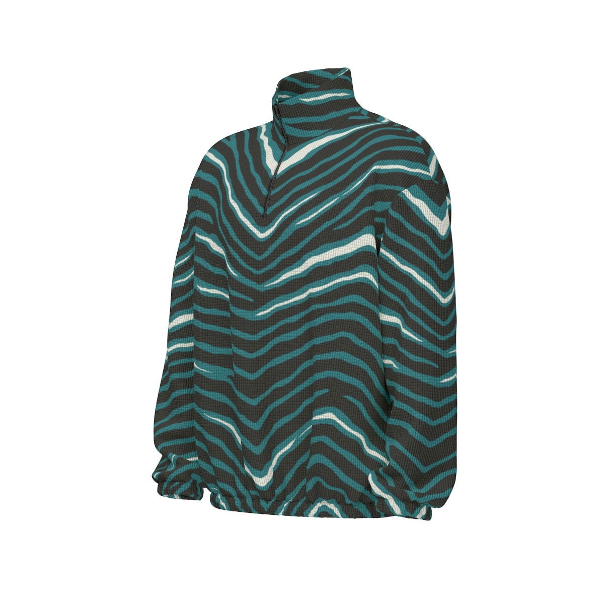 Philadelphia Football Game Day All-Over Print Unisex Turtleneck Zippered Sweatshirt