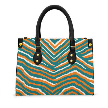 Miami Football Game Day Women's Tote Bag With Black Handle