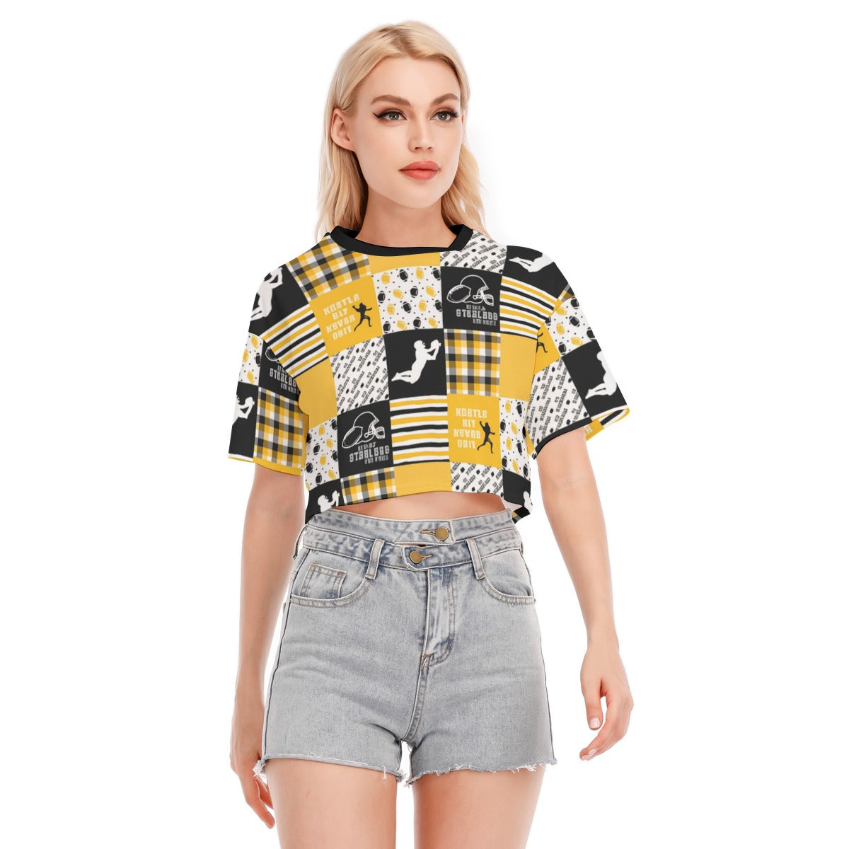 All-Over Print Women's Cropped T-shirt | 190GSM Cotton