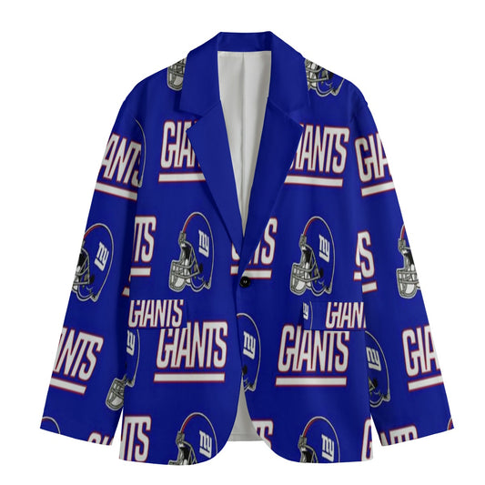 New York Giants suit Flat Lapel Collar Blazer