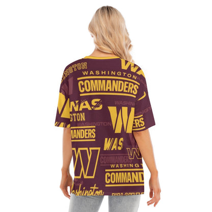Washington Commanders Women's Short Sleeves T-shirt With Hem Split