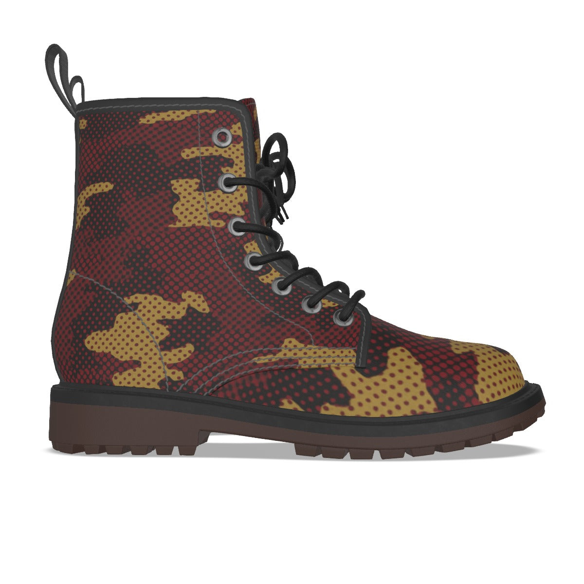 Urban Legend Florida State Garnet and Gold Camo Martin Short Boots – Seminoles-Inspired Game Day Str