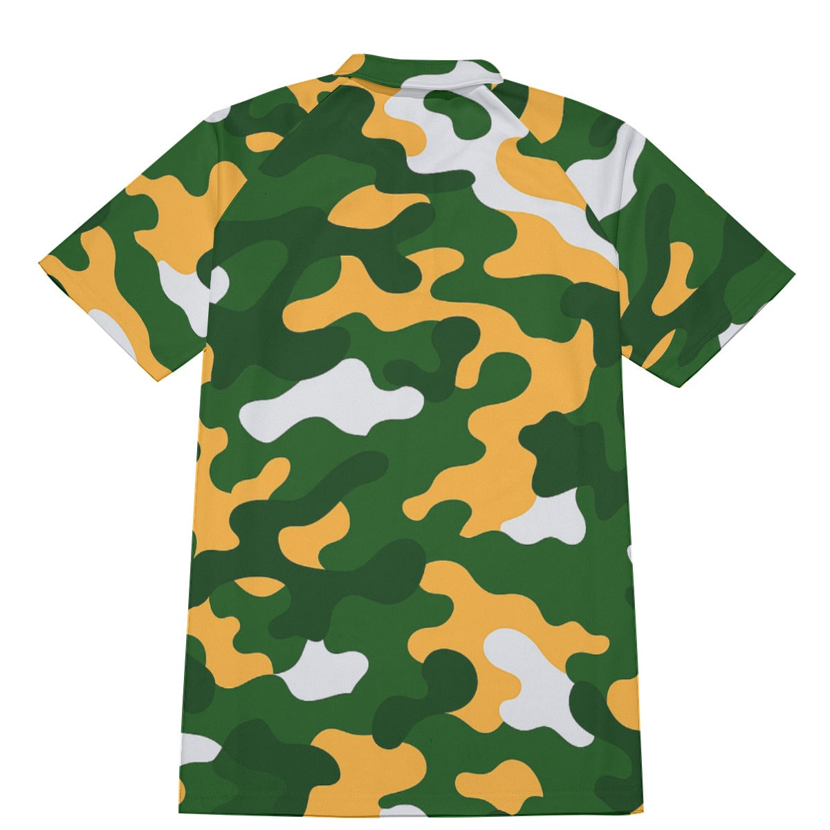 Green Bay Football Game Day All-Over Print Men's Short Sleeve Polo Shirt With Button Closure