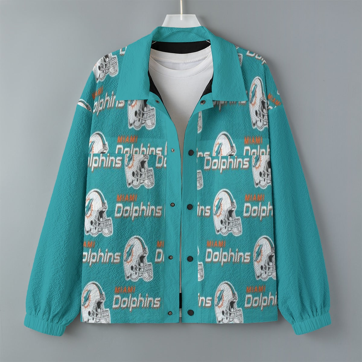 Miami Football Game Day All-Over Print Men's Casual Lapel Jacket