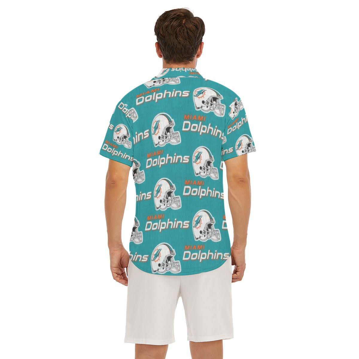 Miami Football Game Day All-Over Print Men's Deep V-neck Short Sleeve T-shirt