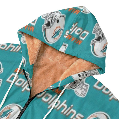 Miami Football Game Day All-Over Print Kid's Plush Windbreaker